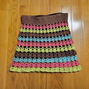 Tiki crochet nanette lepore mini skirt